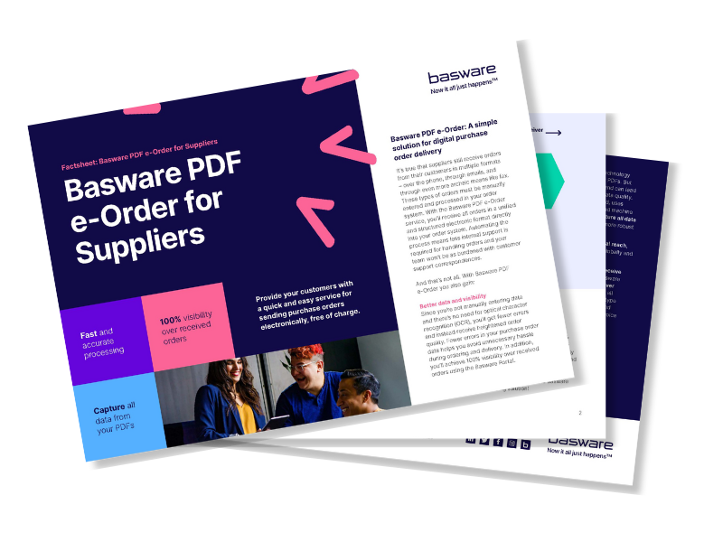 Basware PDF e-Order for Suppliers FactSheet