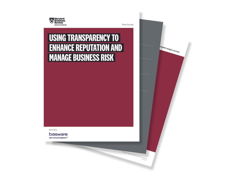 Harvard Business Review Analytic Services – Transparenz zur Verbesserung der Reputation und zum Management von Geschäftsrisiken