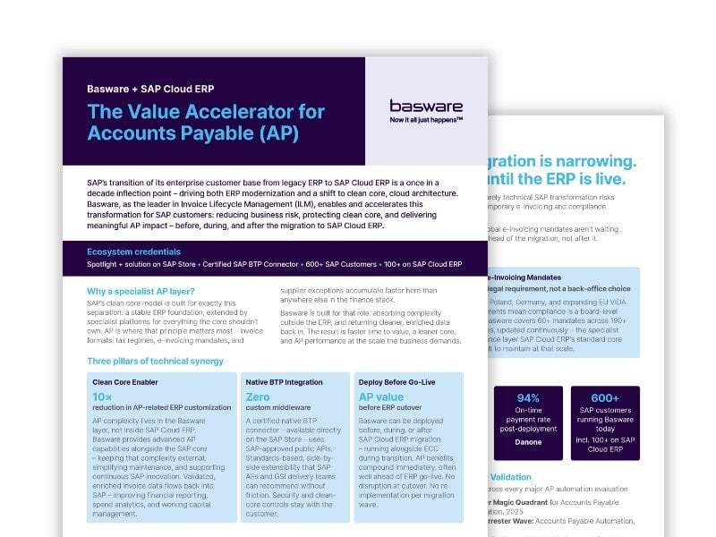 Accelerate AP Value with SAP Cloud ERP