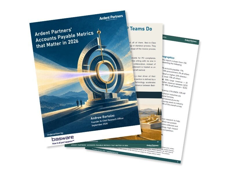 Ardent Partners' Accounts Payable Metrics that Matter in 2026