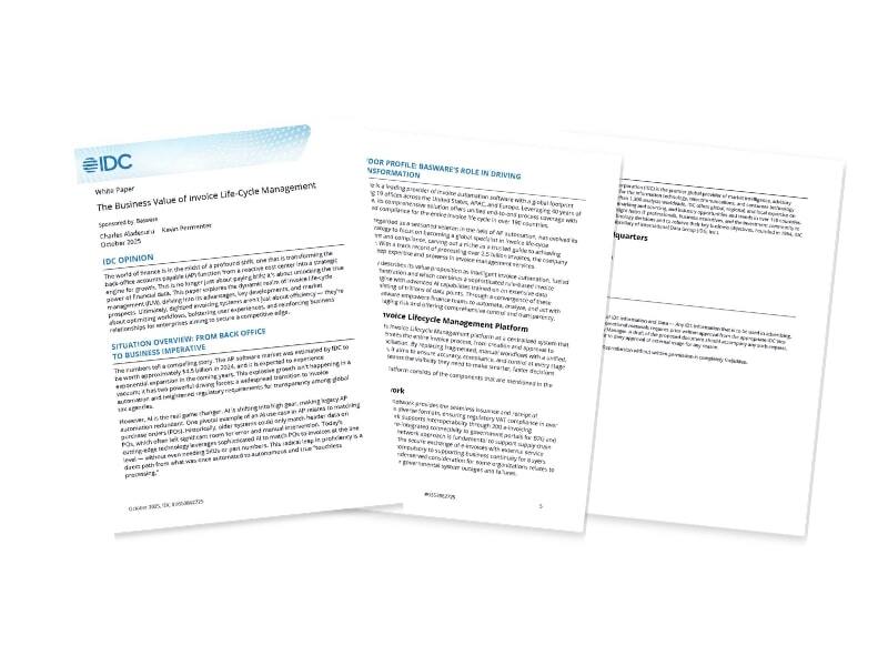 2025 IDC White Paper: The Business Value of Invoice Life-Cycle Management
